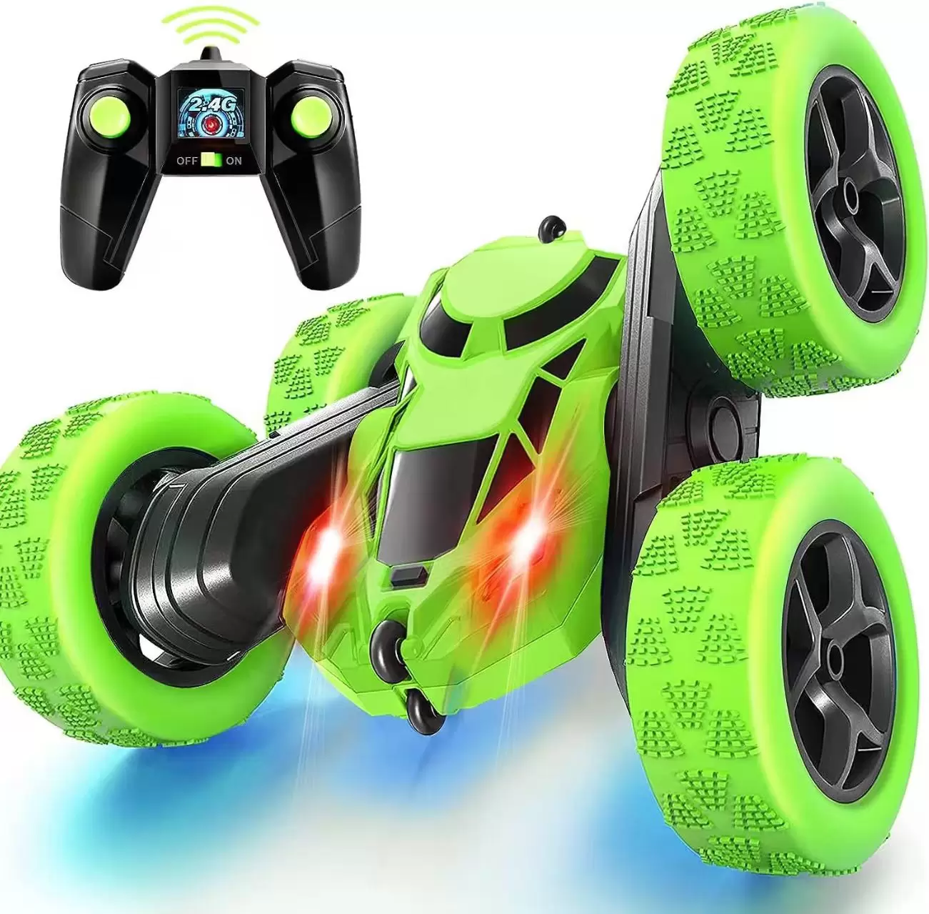 Double-sided flip remote control racing car